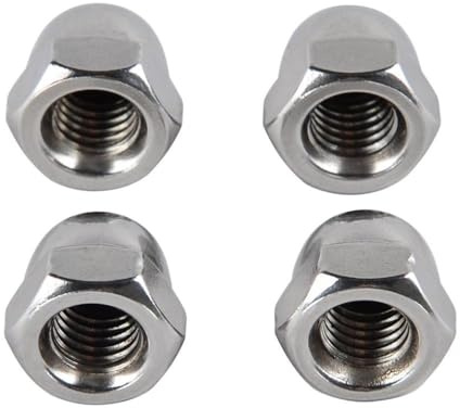 4 Paquete Universal m10x1 25 Tuercas de Bellota de 10 mm Tuercas hexagonales hexagonales compatibles con Pernos y Tornillos estándar