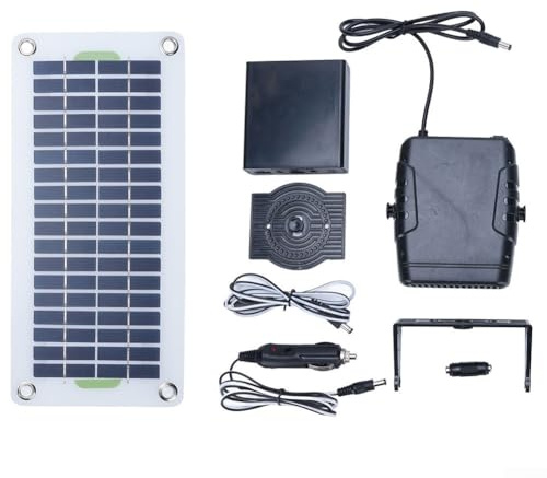 Kit di riscaldamento solare da 30 W, 12 V, sistema di riscaldamento portatile ad energia solare, pannello in silicone cristallino con ventilatore ad aria calda per auto all'aperto