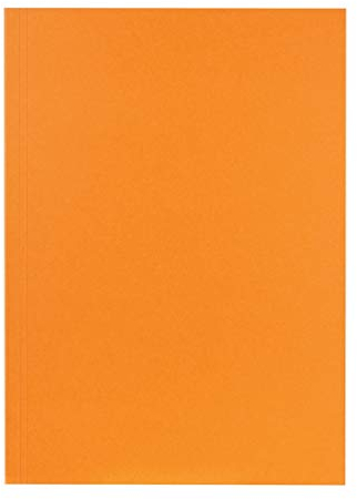 Original Falken 100er Pack Aktendeckel. Made in Germany. Aus Recycling-Karton für DIN A4 orange Blauer Engel Hefter ideal für das Büro und Schule und die mobile Organisation