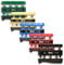 Prohands Gripmaster Handtrainer, Fingertrainer (Handgriffstärker), gefedert, Fingerkolbensystem, isoliert und trainiert jeden Finger, (5er Set) (Grün, Gelb, Blau, Rot, Schwarz)
