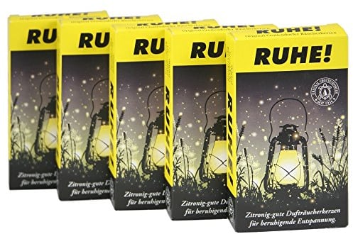 Crottendorfer 5er-Pack Outdoor Räucherkerzen Set. Perfekter Schutz für Camping, Garten, Terrasse & Draußen. - Made in Germany