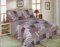 Quilted Patchwork Design Bedspread in Single, Double or King - Freya Aubergine (Double Bed 230cm x 250cm)