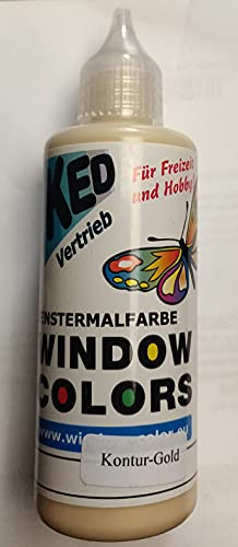 Creall Window-Color-Fensterfarben frei wählbar auch Konturenfarbe (Kontur Gold) ERSATZPRODUKT
