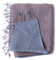 PANASIAM scarf color duo, grey brown, 172x53cm