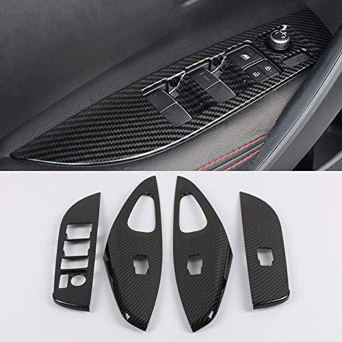 HIGH FLYING für Corolla Touring Sports 2019-2023 Interieur Türverkleidungen Dekor 4 Stück ABS Kunststoff (Kohlefaserfarbe, nur für Touring Sports, Nicht für 5-Türer)