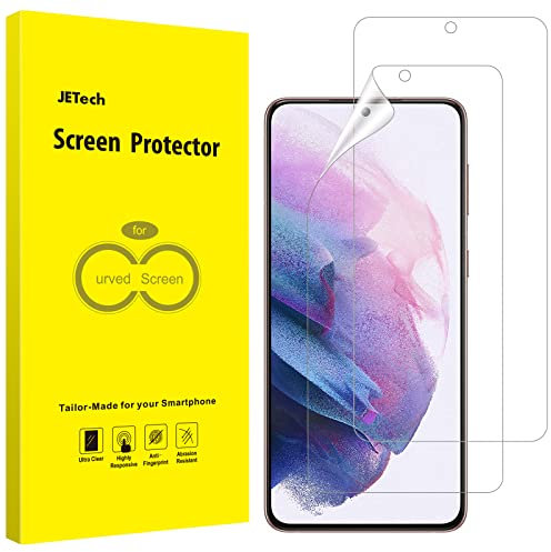 JETech Pellicola Protettiva per Samsung Galaxy S21+/S21 Plus 5G 6,7 Pollici, HD Chiarezza, Pellicola TPU Flessibile Compatibile con Sensore di Impronte Digitali, Pacco da 2