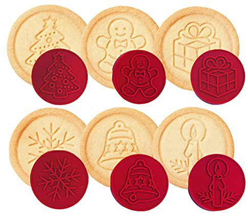 Weihnachten Cookie-fräser, Silikon-keksstempel Diy Cookie-präge-kuchen Keks-keks-formen Keksschneider
