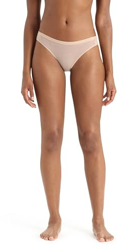 Icebreaker Damen Women's Siren Bikini Merinounterhose Beige M