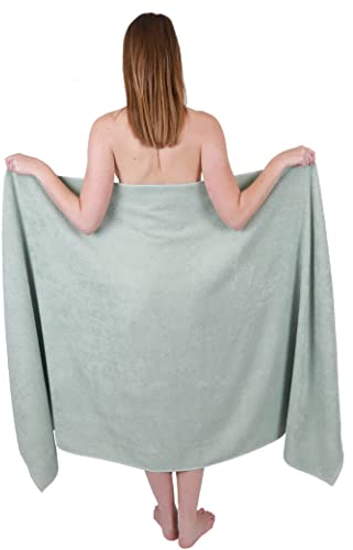 Betz Badetuch groß XXL Berlin Größe 100 x 200 cm Badetücher Saunatuch 100% Baumwolle Jade