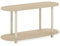 Furinno Turn-N-Tube No Tools Moderner ovaler Beistelltisch, Bauhaus-Eiche/Beige