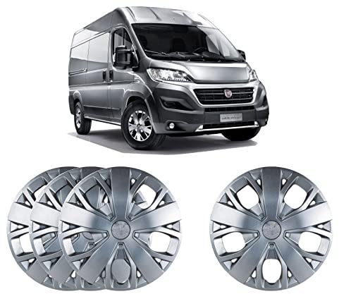 Radkappen-Set, 40,6 cm, massives Silber, unzerbrechlich, passend für Ducato 2020