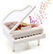 YAXIDAEVER Klavier Spieluhr,Spieluhren Geschenk,Mini Piano Tabletop Ornament für Weihnachten, Geburtstag 12 x 14 x 18 cm