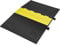 VEVOR Rampe Protection Câble à 5 Canaux Passage de Câble au Sol Caoutchouc 114,5x80x5 cm Passe Câble Ralentisseur Charge 10000 kg avec Couvercle Supérieur Rabattable pour Routes, Parkings, Noir/Jaune