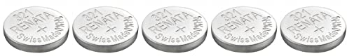 RENATA Knopfzellen Silber Oxid 321 / SR616 SW 0 % Quecksilber, 1,55 V, 5 Stück