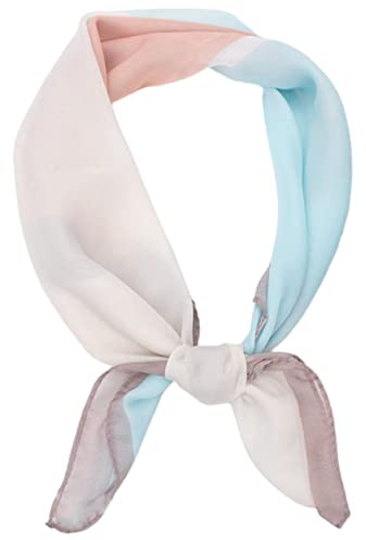 FAIRYGATE Chiffon Seidentuch Damen Halstuch Elegant Bandana Tuch Kopftücher Taschentuch Ansatz Scarf Bandana Seide Große Schal für Haar Kopftuch Weiches Satinschal Halstuch für Frauen DA2810