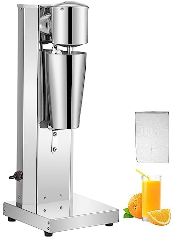 Frullatore elettrico per latte 800 ml Miscelatore per bevande Macchina per frappè commerciale in acciaio inossidabile 2 velocità Frappe Shaker per caffè freddo greco Schiuma Frullatore Cocktail