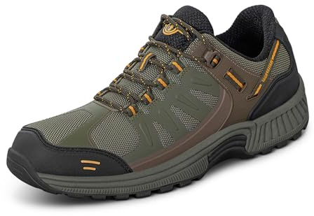 Orthofeet Damen Orthopädischer Wander-Schuh Alma Hiking Schuh - Olivgrün, Größe 40.5