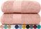 LEBENGOOD - Lot de 2 Serviettes de Douche en Coton Premium 550 g/m² (70 x 130), Extra Doux, Absorbant et résistant (2 70x130 Nude)