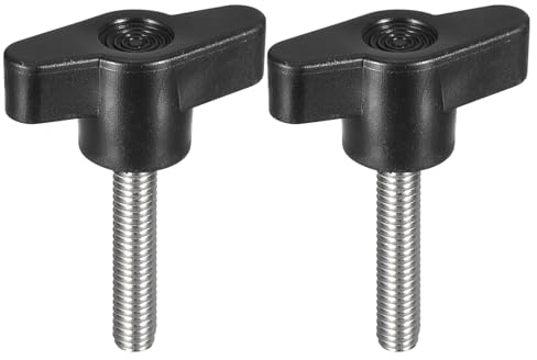 QUARKZMAN 2 Stück Klemmschraubenknopf, M6 x 30mm 304 Edelstahl T-förmige Daumenschrauben Griff für schnellen Austausch des Handfestziehknopfs