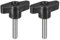 QUARKZMAN 2 Pcs Tornillo de Sujeción, M6 x 30mm Tornillos de Pulgar en Forma de T de Acero Inoxidable 304 para Reemplazo Rápido de Perilla de Apriete Manual