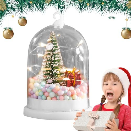 ROCKIA Schneekugeln – Tisch-Weihnachtsbaum, niedliche Weihnachtsdekoration, einzigartige Weihnachtsdekoration für Briefkasten, Zuhause, Schreibtisch