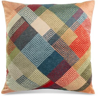 Quantum Interior by Maxland Dekokissen gefüllt extra Weich in Samtoptik Zierkissen für Sofa, Bett und Sessel ca. 50x50 (Bunt 5)