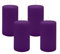 Kopschitz Kerzen 4er Set Adventskranzkerzen Violett Ø 70 x 130 mm, Unparfümiert