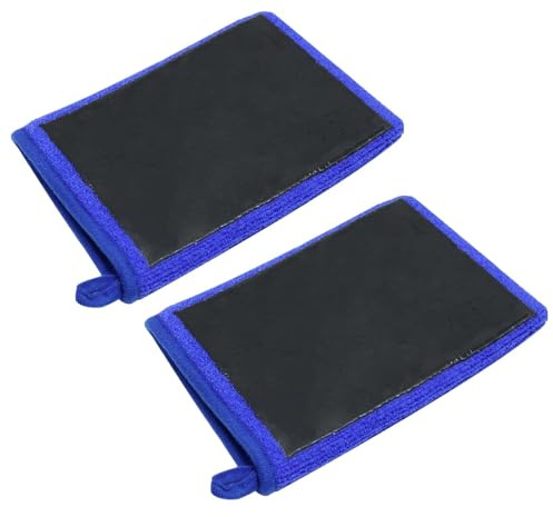 2 Stück Waschhandschuh Auto Care, Car Detailing Clay Mitt, Auto Detailing Handschuh, Auto Clay Mitt, Auto Pflege Waschhandschuhe, für Autopflege Kratzfreier Oberflä Chenvorbereitung (Blau)