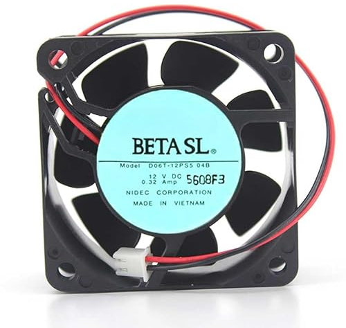 D06T-12PS5-04B 6025 Fan 12V 0.32A 6CM 60MM Quiet Cooling Fan 60x60x25mm 2-wire