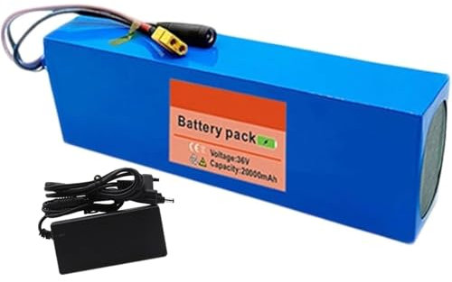 36V 20Ah 10S2P Batteria Per Bici Elettrica Batteria Al Litio Per Bici Elettrica 10S2P, Con Caricabatteria, Batteria Al Litio Per Scooter 36V(XT90)
