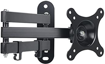 SEVEQIS Monitor Ständer, 10-27 Zoll drehbare teleskopische LCD-Monitorhalterung Universal-TV-Rack for die Wandmontage