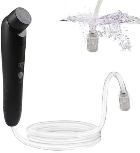Portable Travel Bidet Elektrisches, Elektrisch Reise Bidet Handbrause für Intimdusche Wochenbett und Outdoor-Wandern, Handheld Podusche für Damen Herren und Kinder (Schwarz)