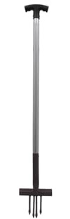 Ragwort Fork Weed Remover Tool, Pointed Tines for Easy Ground Penetration, Multipurpose Resistant Weed Removal, 107mm, No.7173 (Black)