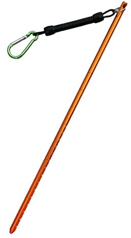 Baoblaze Aluminium Riffstab Diving Pointer Stick Taucher Zeigestab zum Tauchen Schnorcheln Schwimmen, Tauchstock, Tauchzeigerstock, Trageband aus Edelstahl zur Anzeige