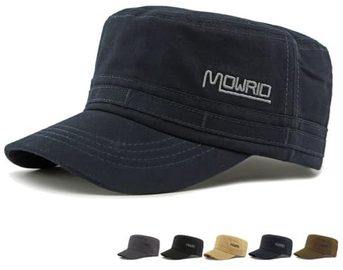 CHENNUO Military Army Cap Herren Vintage Baseball Cap Sport Kappe Sonnen Schirmmützen (Blau)