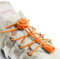 INMAKER Lacets Élastique, Lacets Chaussures Autobloquants Sans Laçage 120CM Pour Unisexe Enfants Adultes Orange