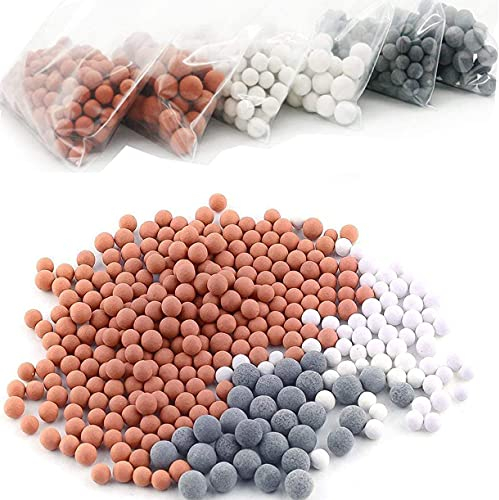 Duschkopf Filter 6 Pack (240g), Ionenfilter Balls Erweicht hartes Wasser, Entfernt Verunreinigungen und Bakterien