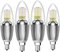 HZSANUE E14 LED Kerze Lampen 12W, 3000K Warm Weiß, 1350lm,Entspricht 100W Glühbirnen,Kleine Edison Schraube Kerze Leuchtmittel, 4-Pack