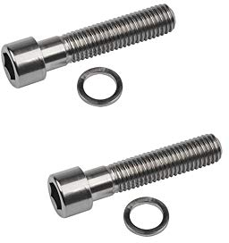 Yaruijia Titanschraube, M7 x 32 mm, Vierkant-Sechskantschraube mit Unterlegscheibe, 2 Stück