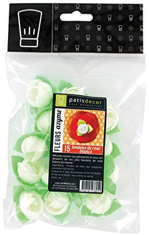 PATISDECOR Boutons de Roses Blanc/15 30 g