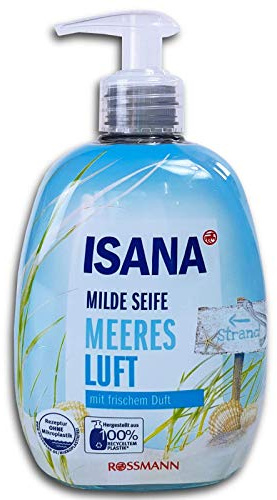 ISANA Milde Flüssigseife Meeresluft tropischer Duft 500ml Handseife im Spender