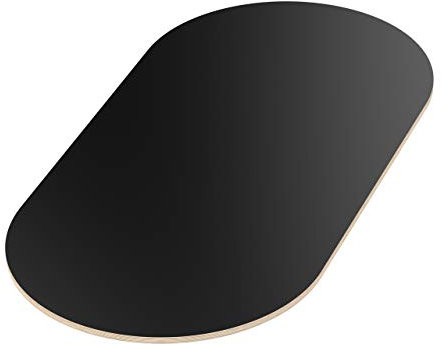 AUPROTEC 18mm Piano del Tavolo nero 400 mm x 200 mm ovale Pannello Multistrato rivestito melamminico di 40cm-200cm Legno Compensato di Betulla: 40x20 cm