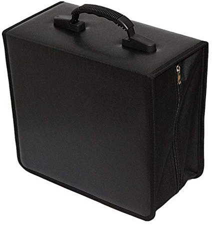 400 Disc CD/DVD Binder DVD Wallet Case with Black CD Storage Pages