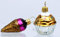 condecoro Muffin & Eistüte Christbaumschmuck Christbaumkugel 2er Set