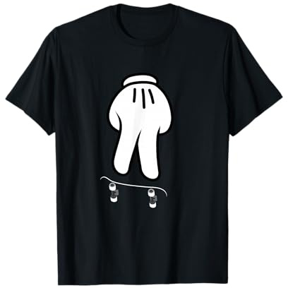 Griffbrett Cartoon-Finger-Skateboard Skater-Skate T-Shirt
