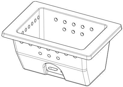 Braciere in ghisa per termostufe a pellet ORIGINALE MCZ e RED, cod. 41301602601V