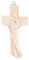 Holy Family Kruzifix Kreuz Heilige Familie 16 cm aus Harz und Marmorpulver für die Wand / aus modernem Schlüssel | einzigartig in seiner Art | handwerkliches Produkt Made in Italy