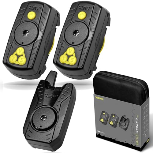 Black Cat Funkbissanzeiger zum Wallerangeln Battle Sounder Set 2+1