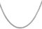 Dsnyu Halskette Jungs, 75CM Weizen Kette, Silber Edelstahlkette zum Jubiläum Breit 6MM