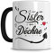 L'épicerie Chérie Mug Meilleure Soeur - SISTER Qui Déchire - Cadeau Copine, Famille, Anniversaire Femme - Céramique 330ml